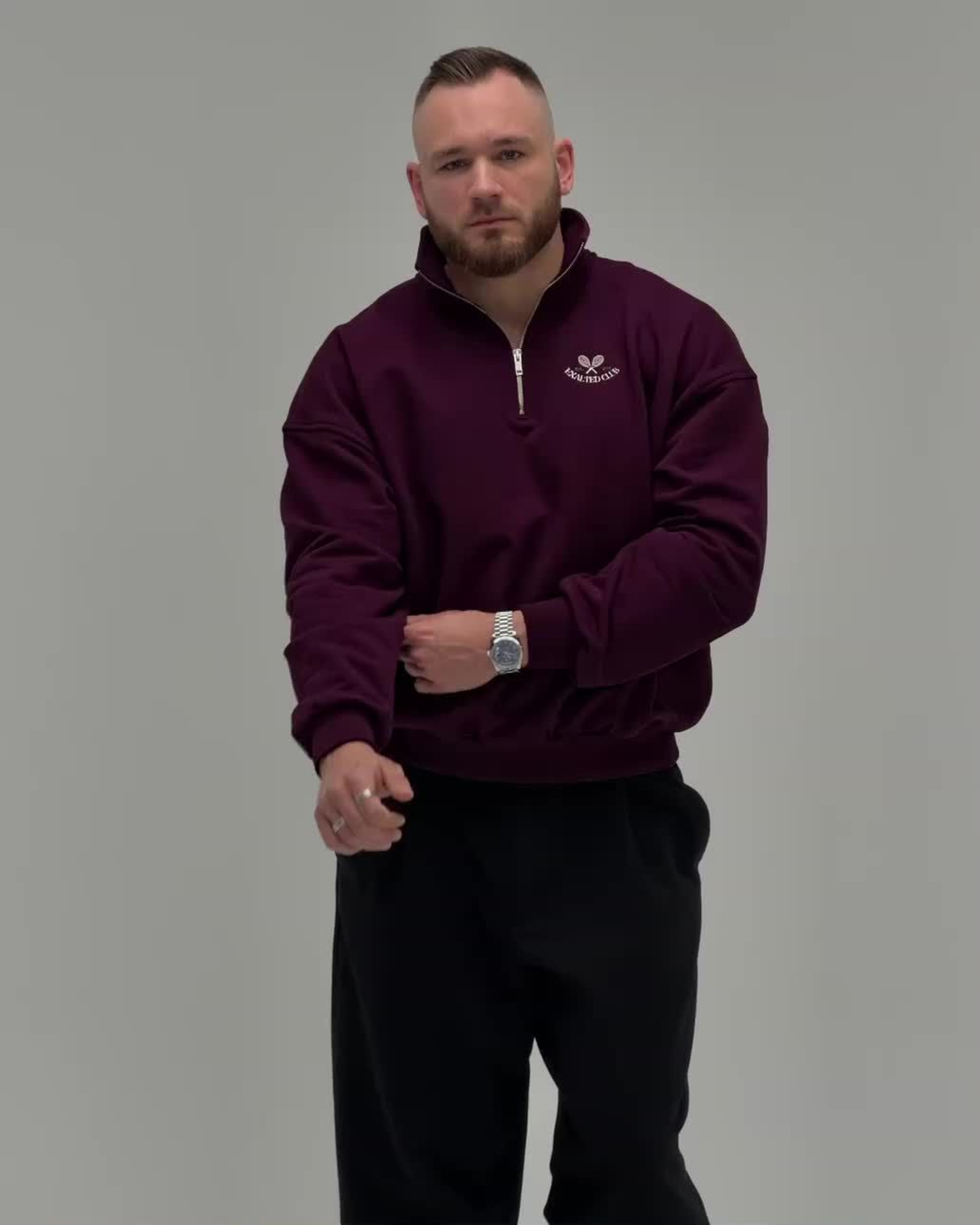 Exalted Club Half Zip Mikina