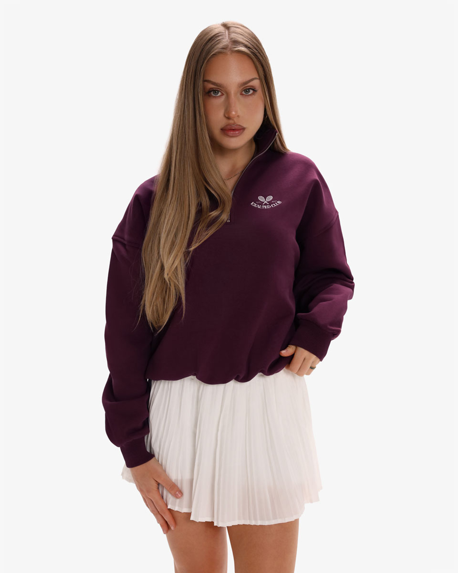 Exalted Club Half Zip Mikina