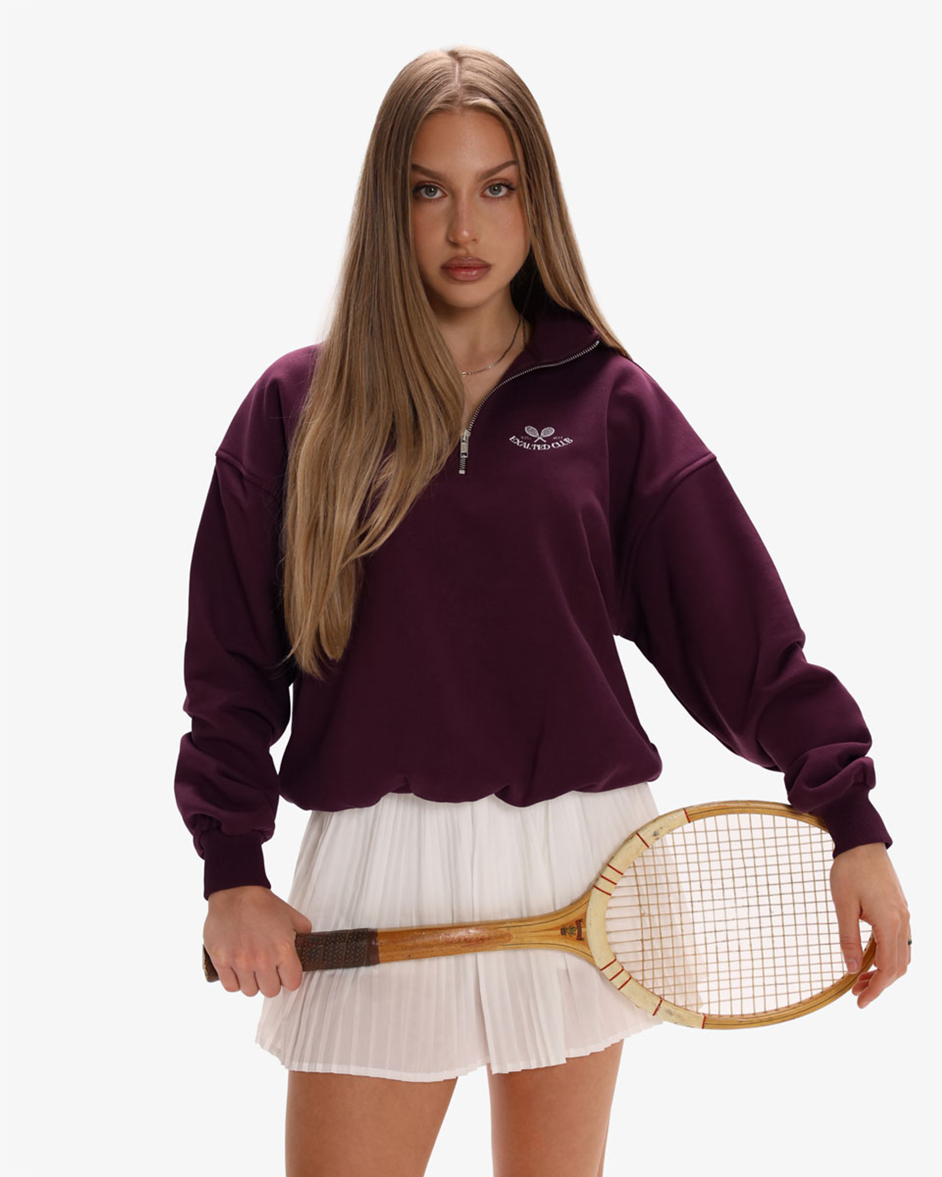 Exalted Club Half Zip Mikina