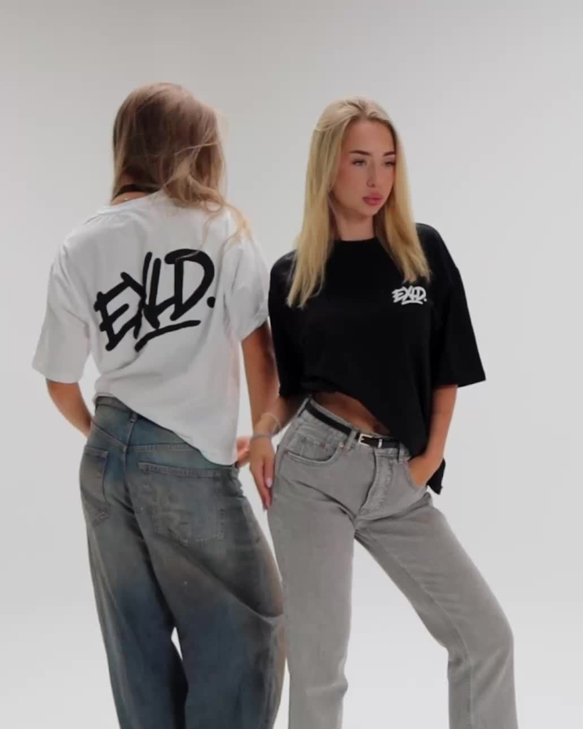 EXLD Oversized Printed Tričko
