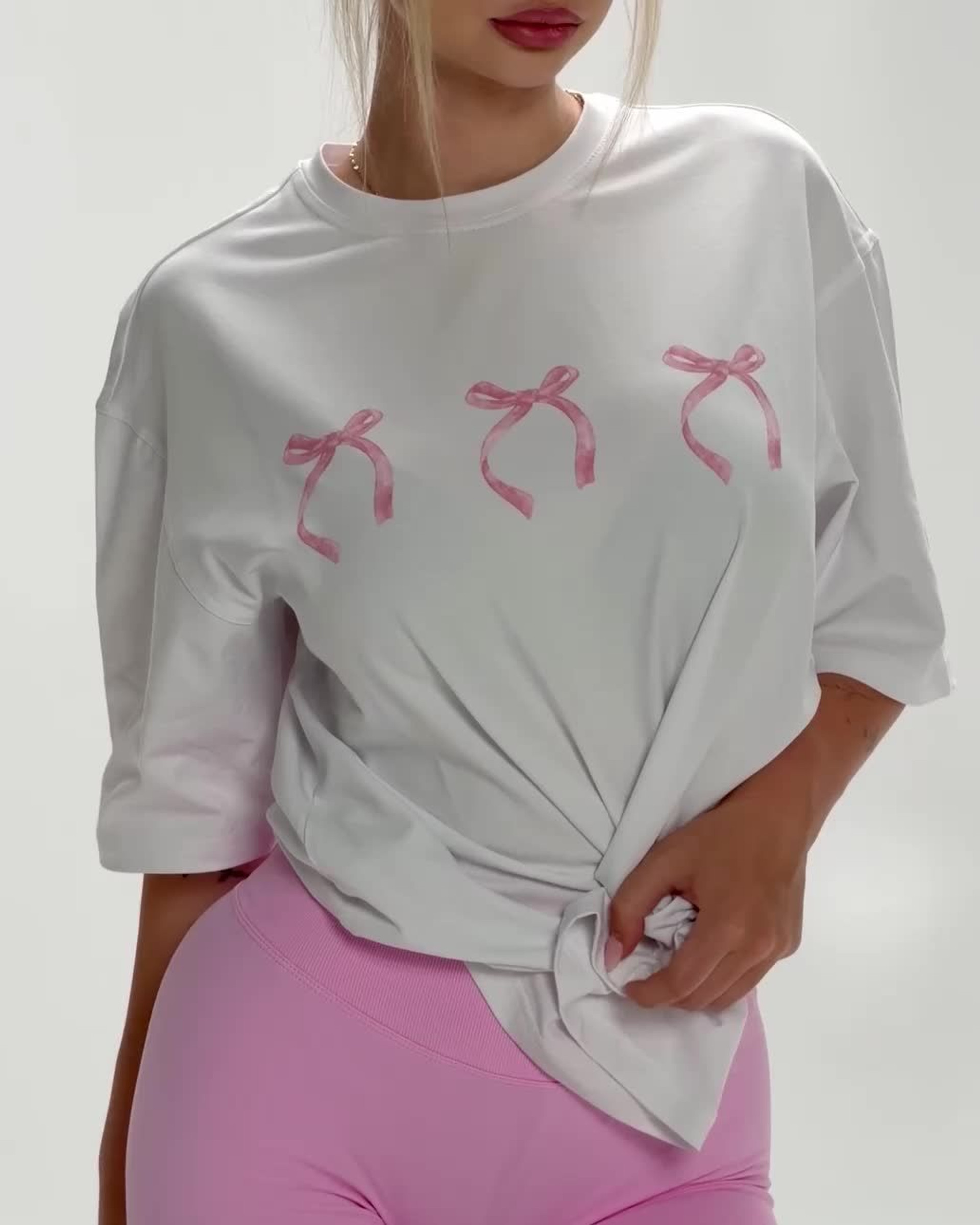 Oversized Printed Tričko