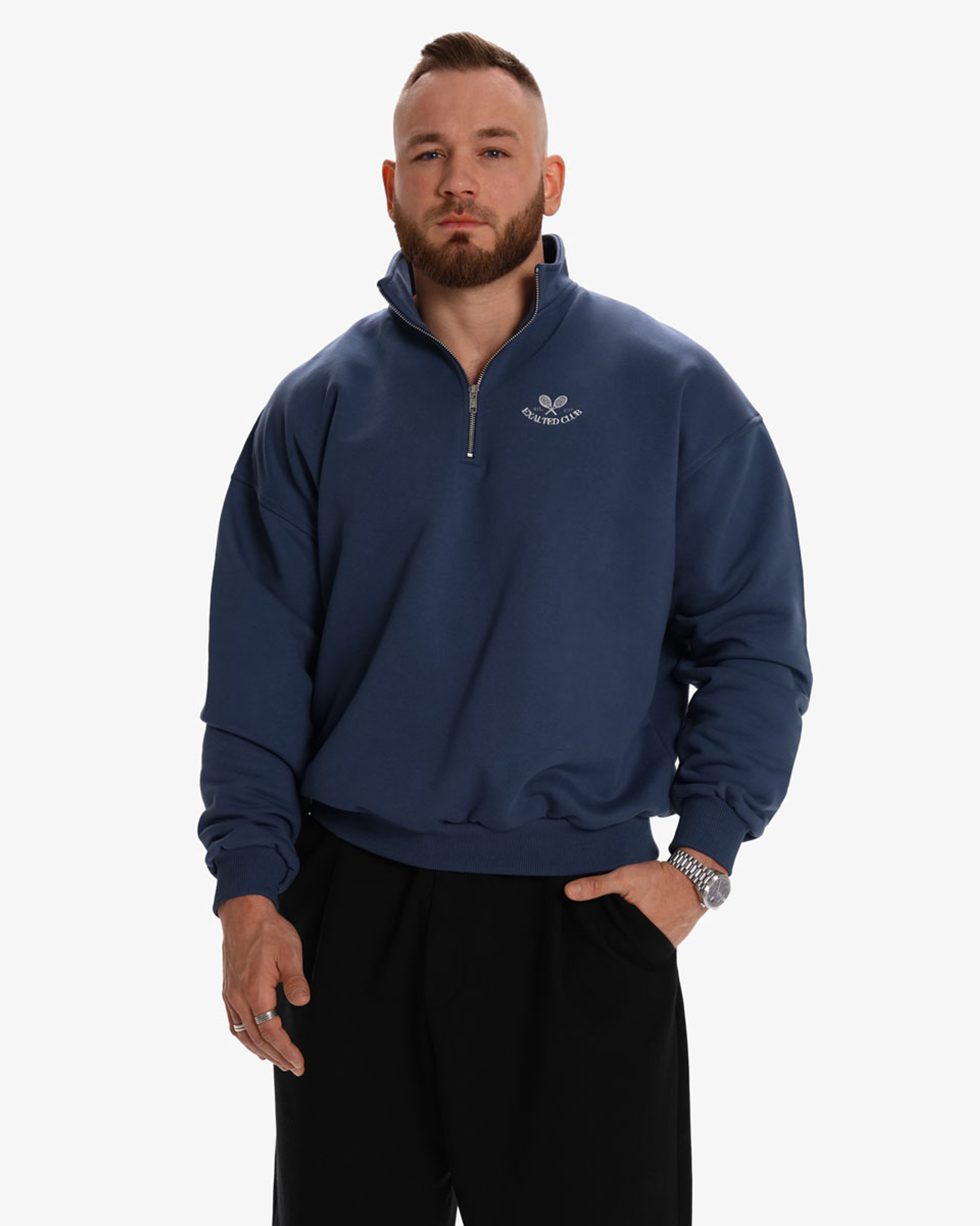 Exalted Club Half Zip Mikina