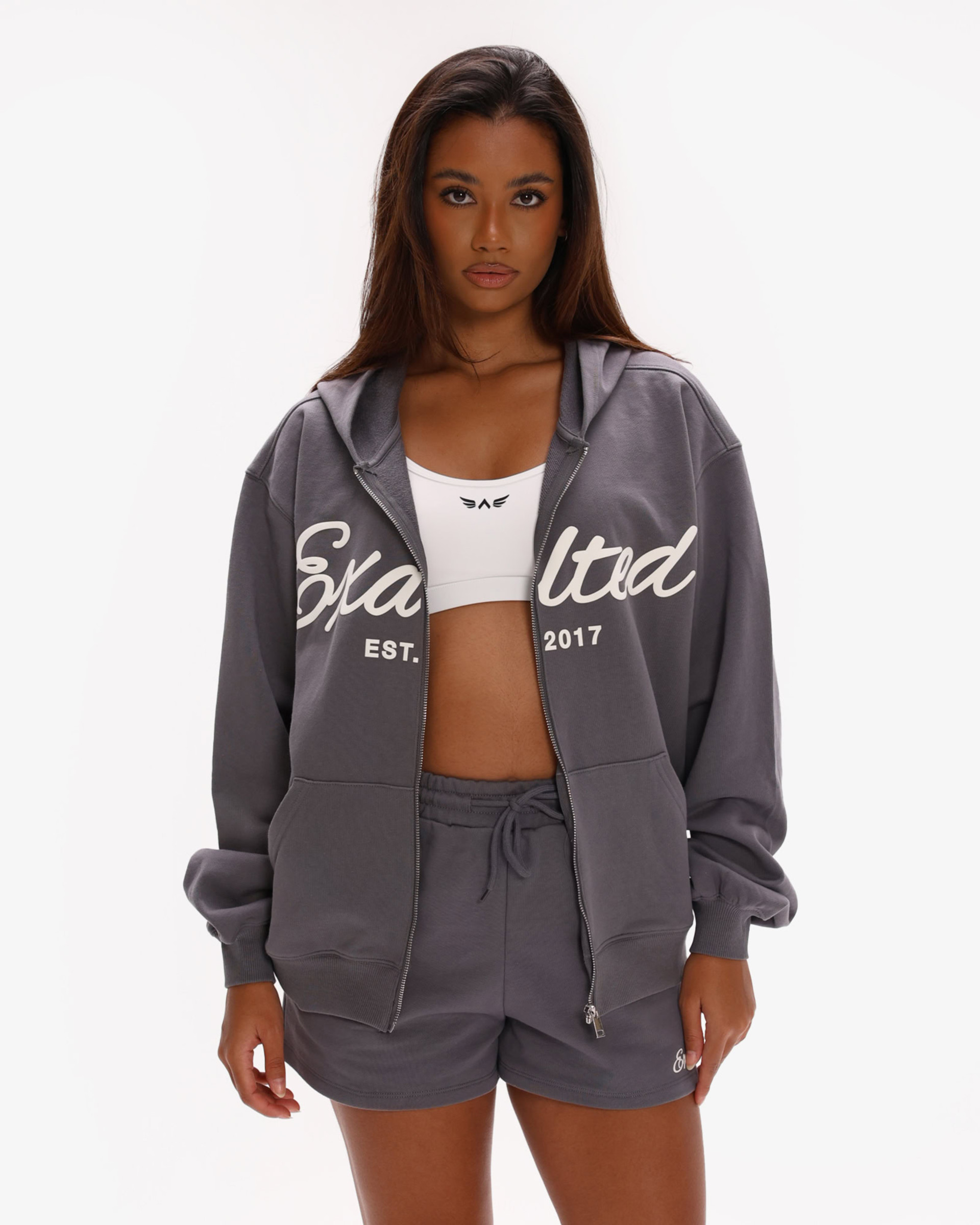 Off-Duty Zip Oversized Mikina