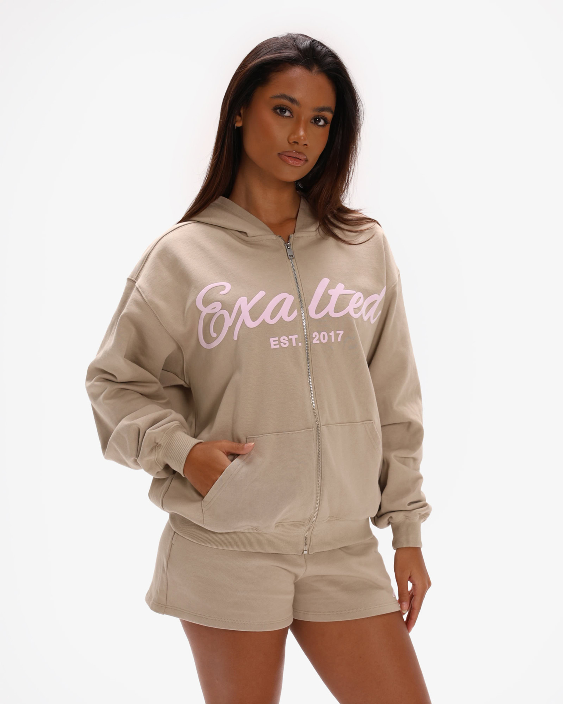 Off-Duty Zip Oversized Mikina