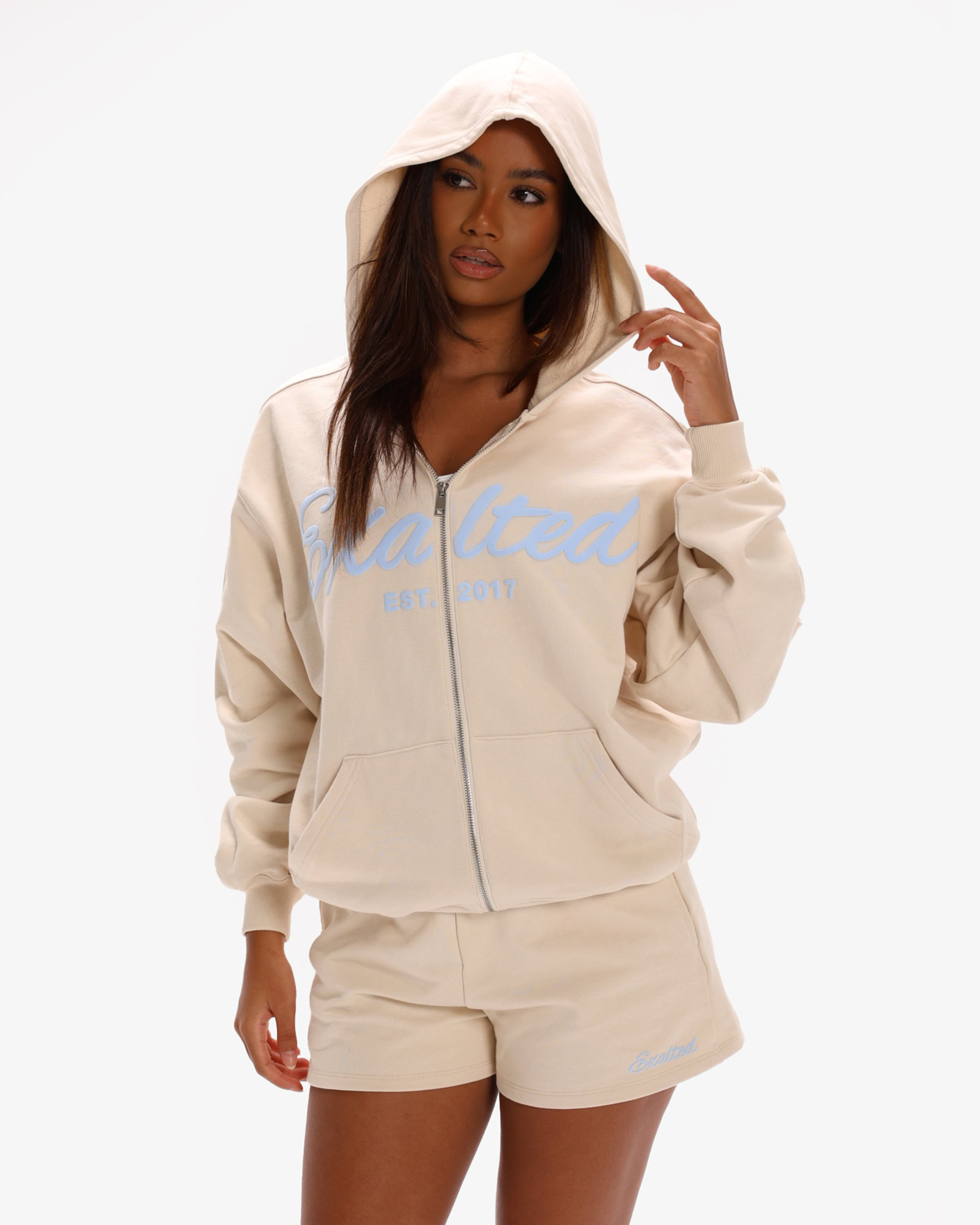 Off-Duty Zip Oversized Mikina