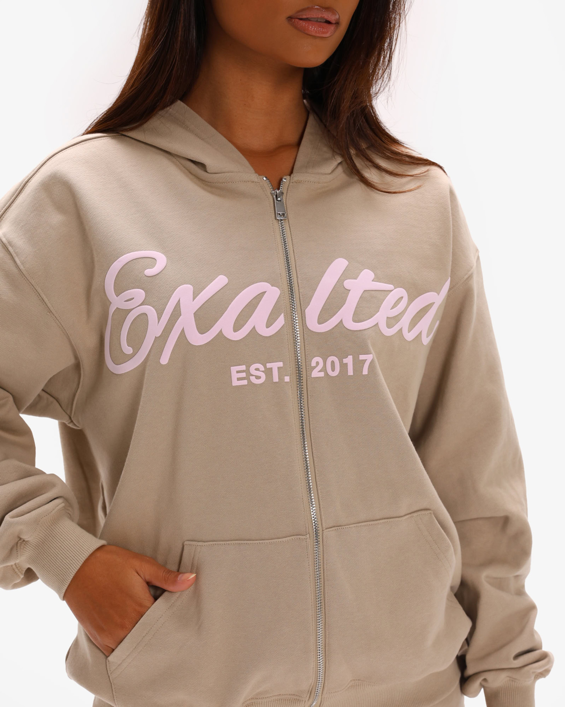 Off-Duty Zip Oversized Mikina