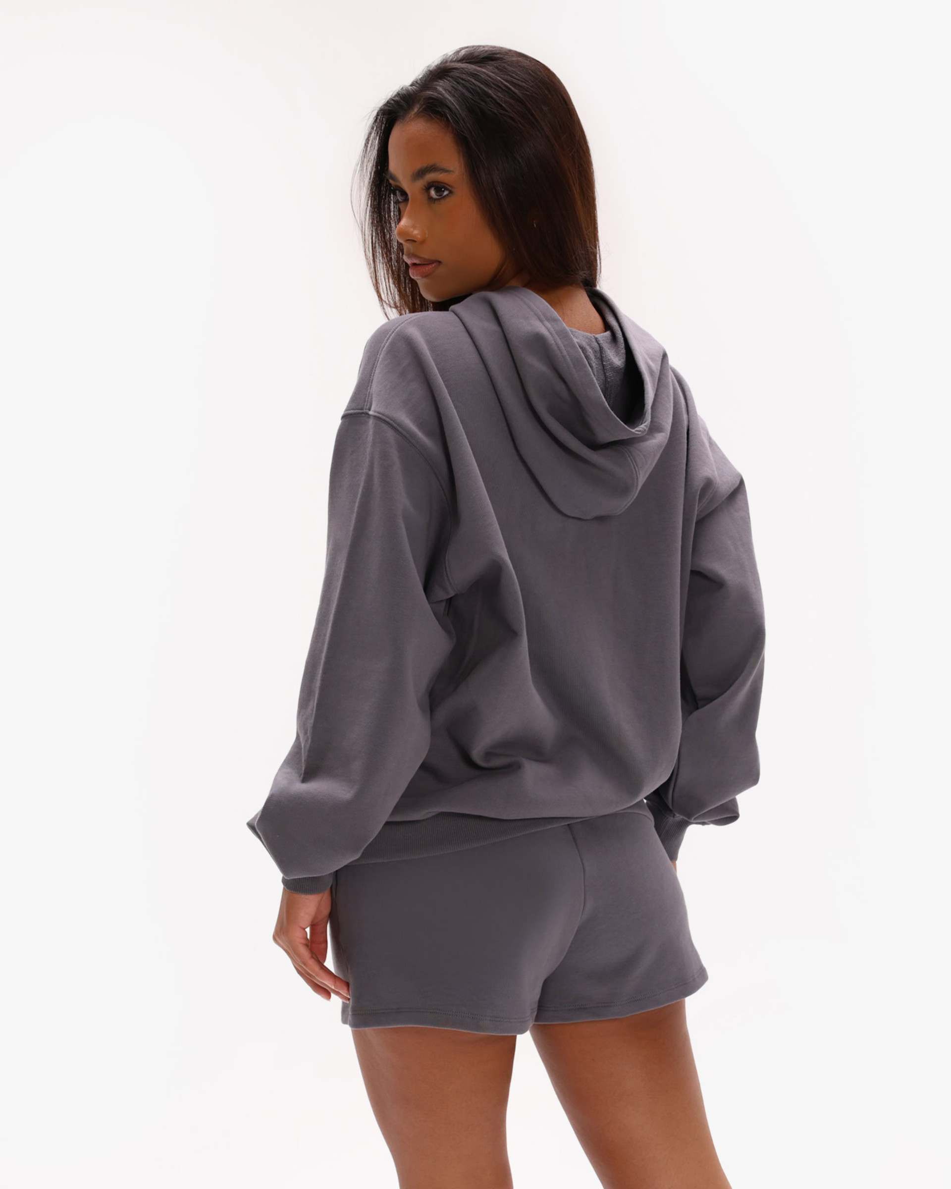 Off-Duty Zip Oversized Mikina