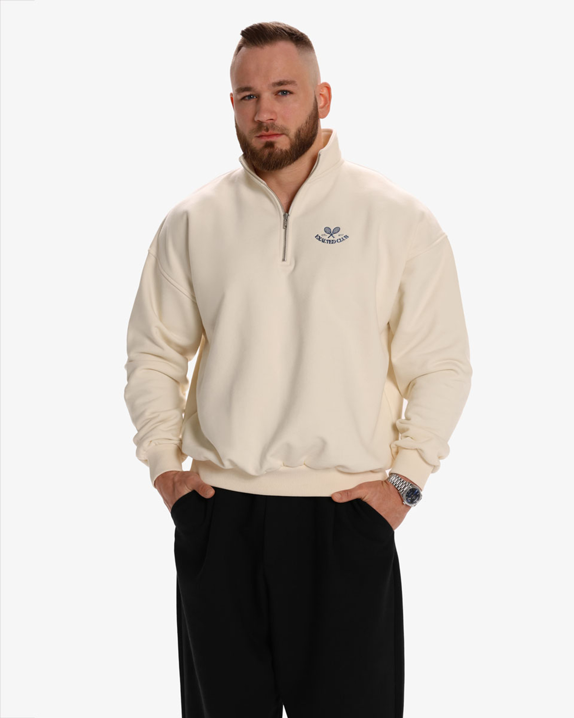 Exalted Club Half Zip Mikina