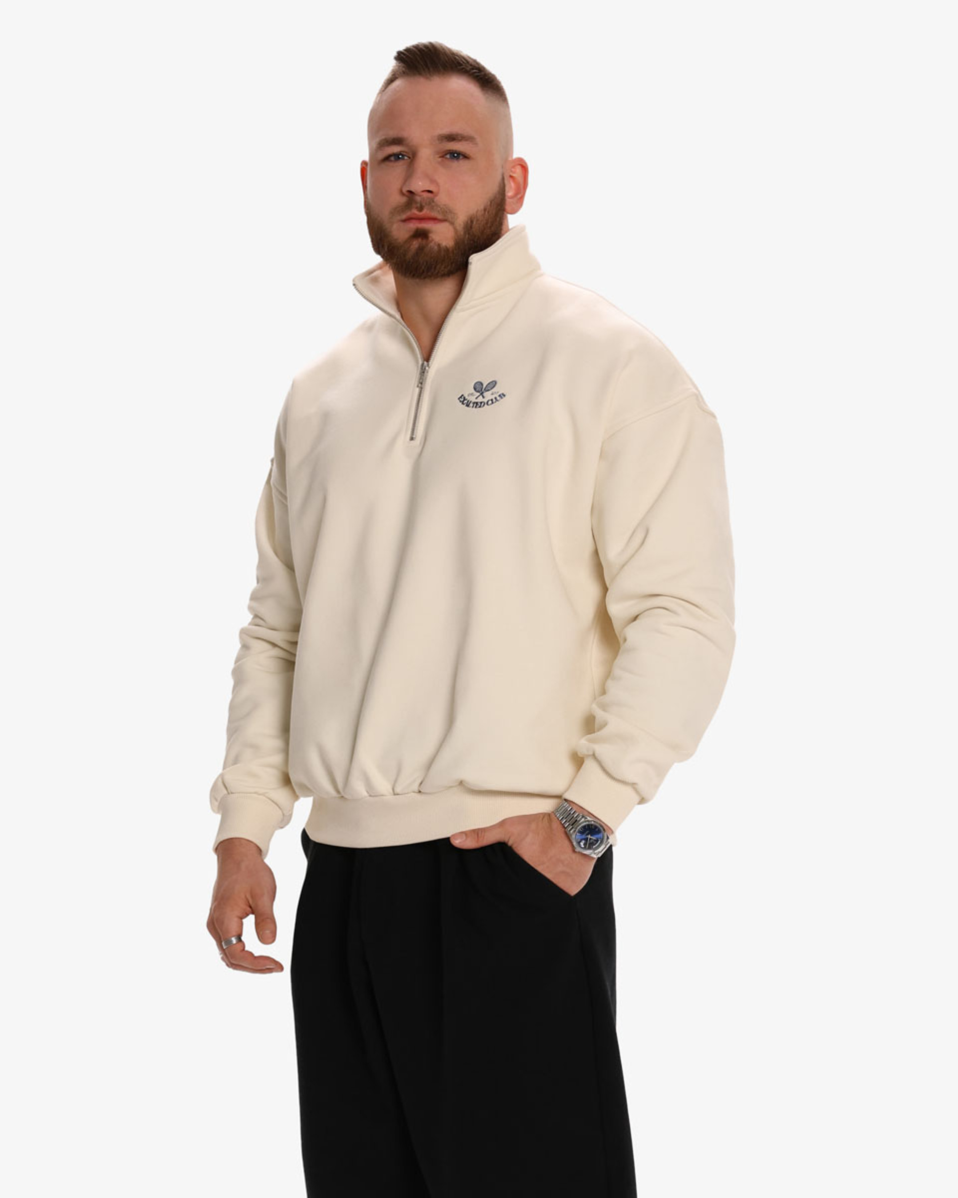 Exalted Club Half Zip Mikina