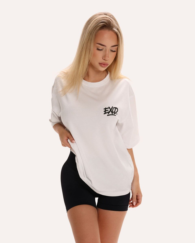 EXLD Oversized Printed Tričko